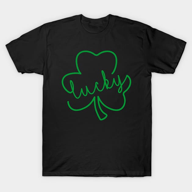 Lucky Shamrock, St. Patrick's Day T-Shirt by dreadtwank